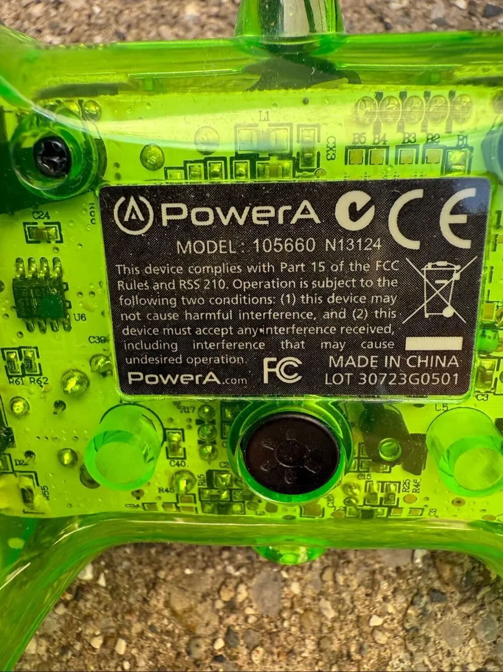 PowerA Mini Pro EX Xbox 360 Wired Controllers Transparent Green Blue Lot of 2